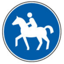 Verkehrsschild Reitweg