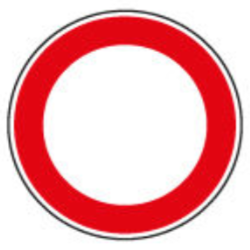 Verkehrsschild Durchfahrt verboten